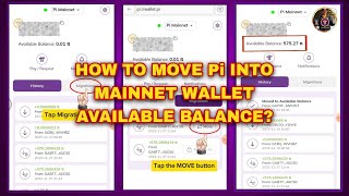 How to Move Pi into the Mainnet Wallet Available Balance StepbyStep Guide [upl. by Benedikta]