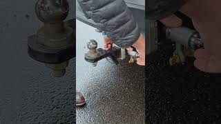 How To Install a Locking Trailer Hitch Pin shorts cartips [upl. by Schwartz]