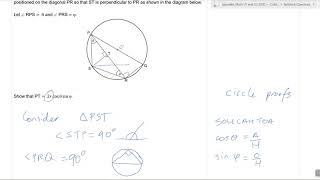 Circle Proof Complex Unfamiliar Question [upl. by O'Rourke]