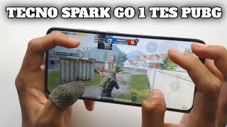 TECNO SPARK GO 1 tes pubg mobile 5 fingers full handcam game play [upl. by Wood502]