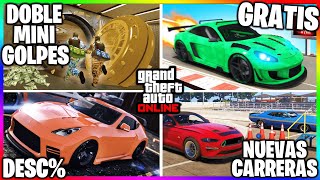 NUEVA ACTUALIZACION MINI GOLPES al DOBLE COCHES GRATIS CARRERAS EPICAS DESC BRUTALES GTA Online [upl. by Ahsena321]