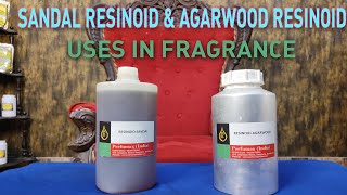 Sandal Resinoid amp Agarwood Resinoid Uses in Fragrance by perfumaxindia fragranceworld [upl. by Vito]