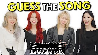 LE SSERAFIM Tries To Guess The KPop Song In One Second  KPop Stars React [upl. by Gerger526]