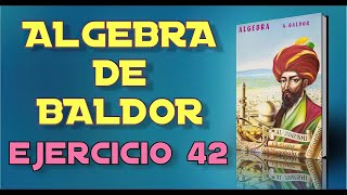 Algebra de Baldor Desde Cero  Ejercicio 42 17 [upl. by Watts]