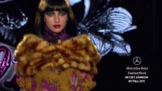 Betsey Johnson FALL 2011 COLLECTION MERCEDESBENZ FASHION WEEK [upl. by Hanna]