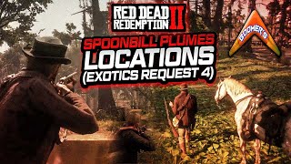 RDR2  Spoonbill Plumes Locations Exotics Request 4 [upl. by Sugden621]