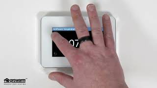 ProWarm ProTouch2 Thermostat  Troubleshooting [upl. by Hannover]