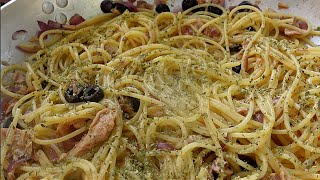 Cucina Italiana al massimo Spaghetti al tonno un esplosione di gusto in pochi minuti  Da provare [upl. by Shanan]