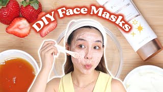 DIY Face Masks for Clear Glowing amp Healthy Skin ✨ [upl. by Htiduj444]