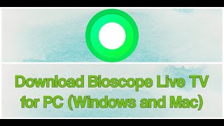 Bioscope Live TV for pc [upl. by Anelrahs650]