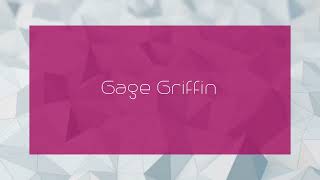 Gage Griffin  appearance [upl. by Adihahs]