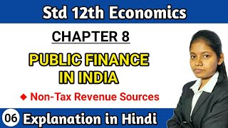 Non tax revenue sources explain  12th std economics lesson 8 public finance in India lecture 6 [upl. by Tik479]