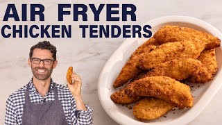 Air Fryer Chicken Tenders Recipe [upl. by Ahsiyk905]