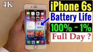 iPhone 6s Battery Life  iPhone 6s Ki Battery Health  iPhone 6s Battery Review  iOS 1541 [upl. by Mamie]