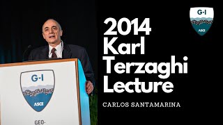 2014 Karl Terzaghi Lecture Carlos Santamarina Energy Geotechnology [upl. by Rehtnug]