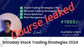 yatin koodi intraday course 2024 in HD [upl. by Sharline572]