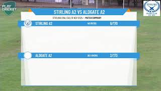 Stirling A2 v Aldgate A2 [upl. by Opiak]