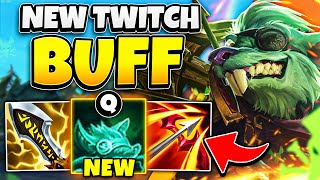 NEW TWITCH Q BUFF  MORE STEALTH AND INSANE ATTACK SPEED THE RAT IS BACK [upl. by Lemmor]