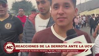 MODO CREMA Reacciones de la derrota en casa ante UCV por la copa Apuesta Total [upl. by Tran]