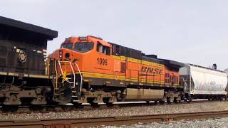 NS 15Q  LOGANSPORT IN 3 19 24 NS 4115 BNSF 1096 [upl. by Smoht]