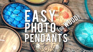 Make Glass Photo Pendants  EASY HowTo Cabochon Necklace [upl. by Adrienne390]