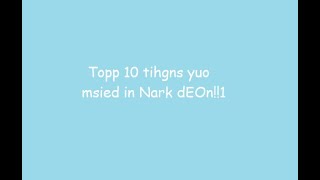 Topp 10 tighns EYEVRIONE msided In nArk dEOn1  TRIAos [upl. by Eliath]