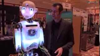 CES 2014 IEEE Robothespian Humanoid Roboter [upl. by Nahbois866]