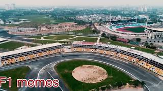 F1 2020  Vietnam Grand Prix circuit Hanoi Drone View 03022020 [upl. by Eirok]