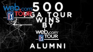 500 PGA TOUR victories by Webcom Tour alumni [upl. by Kirschner]