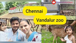 Vandalur zoo tourist places in chennai 2how to go from chennai central priyanshikavlogs [upl. by Buffy]