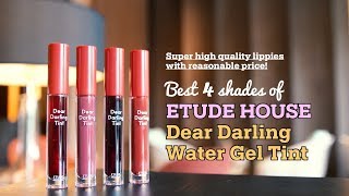 Long lasting vivid liptint – ETUDE HOUSE Dear Darling Water Gel Tint NEW  KDRESSER [upl. by Aiden]