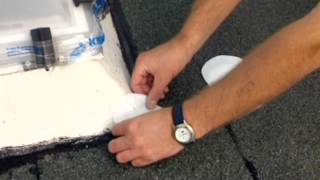 Fleece cuttings for waterproofing of skylight domes with KEMPEROL [upl. by Audi534]