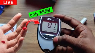 DrMorepen Glucose Monitor BG03 Demonstration Live Blood Test [upl. by Renick]