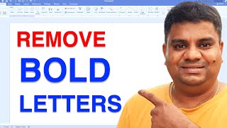 How To Remove Bold Letters In Word   UnBold Text [upl. by Amirak394]