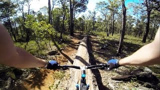 Kalamunda Circuit Mountain Biking  Mercury St Log Ride with GoPro [upl. by Nats]