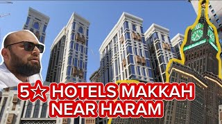 5 STAR HOTELS MAKKAH NEAR HARAM 🕋 🚶‍♂️Distance from Jabal Omar Hotels to Haram  October 2024 [upl. by Isnan]