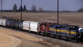 Railfanning the CP Watertown Sub 452014 Part 2  288 wICE SD402 Leader Ballast Train  More [upl. by Lauber]