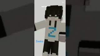 For all ZEEKO😎💙🤍😎💯😁 minecraft Zeeko edit capcut [upl. by Hgielram]