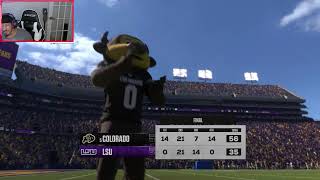 ESFL CFB25 S5W2 5 COLORADO VS LSU [upl. by Tennek]