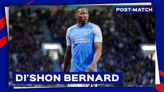 DiShon Bernard postmatch  Pompey 11 Barnsley [upl. by Nnazil]