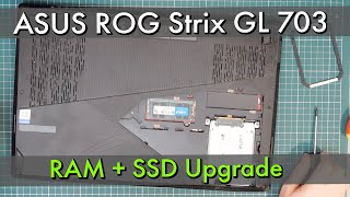 ASUS ROG Strix Laptop RAM and SSD Upgrade its easy [upl. by Segalman310]