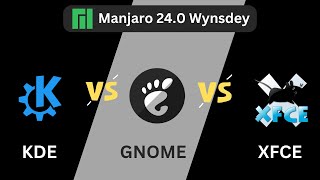 Manjaro 24  KDE vs GNOME vs XFCE  RAM Consumption [upl. by Rosemary]