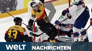 SPORTSENSATION USA geschlagen  Deutschland im Finale der EishockeyWM gegen Kanada  WELT Stream [upl. by Enirak]