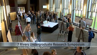 Midwest college students show off their research at Viterbo [upl. by Idak]