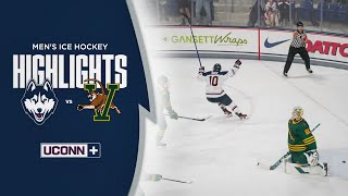 HIGHLIGHTS  UConn Mens Hockey Beats Vermont in OT Thriller [upl. by Thorma116]