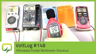 Affordable Pocket Multimeter Shootout  Repost Voltlog 148 [upl. by Donnell698]