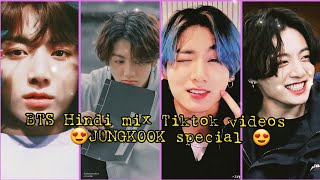 BTS Hindi mix Tiktok Videos 2021Jungkook special 😍Flowergun💜 [upl. by Melamed]