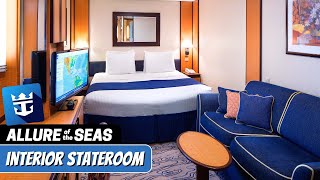 Allure of the Seas  Interior Stateroom Tour amp Review 4K  Royal Caribbean Cruise [upl. by Burnley358]