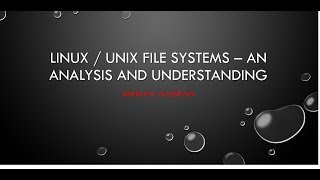 LinuxUnix File Systems [upl. by Senecal]