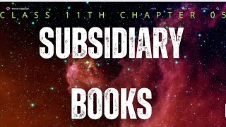 Subsidiary Books lecture 01 👉Simple cash book l Class11th [upl. by Japeth]